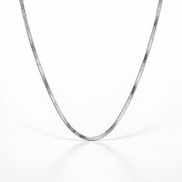 Silver Men`s Chain in Sleek Motion