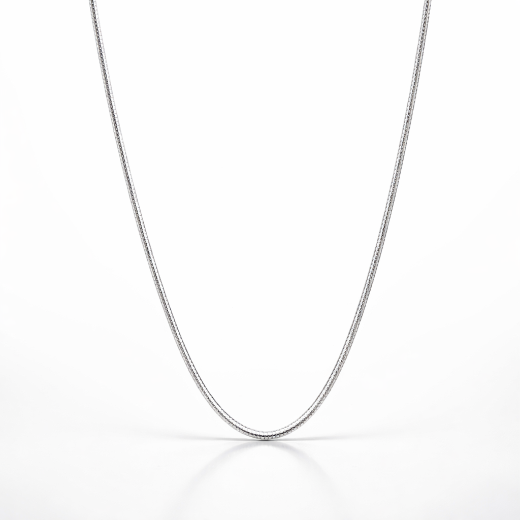 Silver Fluessa Chain in Polished Flow