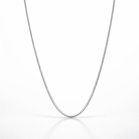 Silver Fluessa Chain in Polished Flow