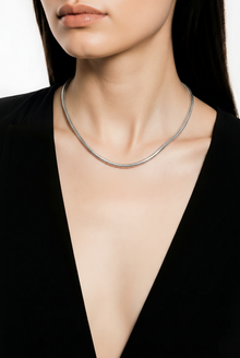 Silver Fluessa Chain in Polished Flow