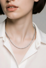 Lustre Line Chain in silver