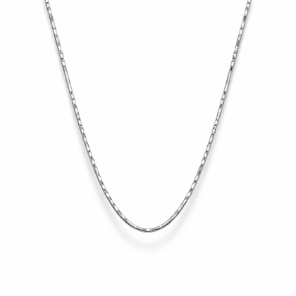 Radiant gleam chain in silver