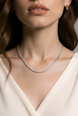 Radiant gleam chain in silver