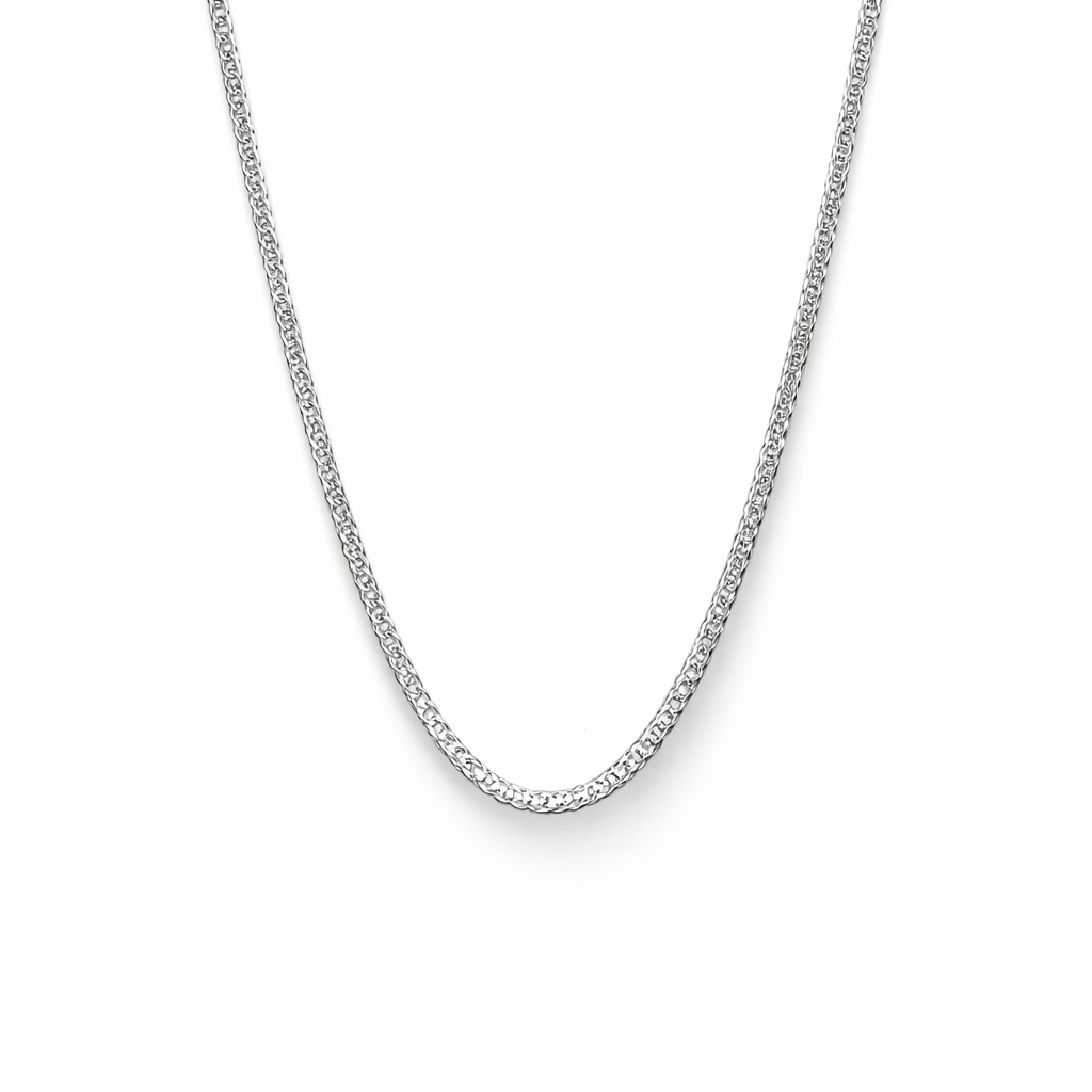 Silver Zigzag Pattern Women`s Chain