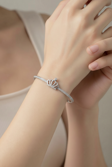 Majestic Crown Bracelet in Silver