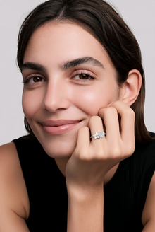 Silver Love Star Women`s Ring