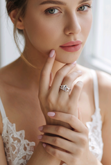 Silver Heart Loop Women`s Ring