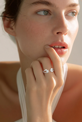 Silvermirror Spark Women`s ring