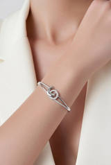 Dolphin Crest Bracelet in Silver