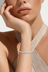 Silver Celestial Orbit Women`s Bracelet
