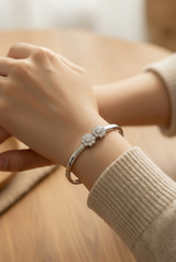 Blossom Brilliance Bracelet in Silver