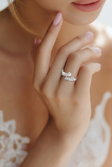 Silver Heart Glow Women`s Ring