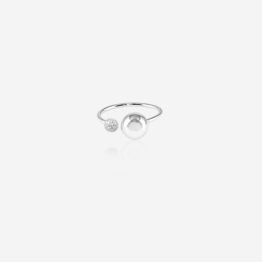 Oval Grace Sterling Silver Women`s ring