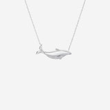 Dolphin shaped Pendant in silver