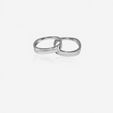 Sterling silver Valen Couple Ring