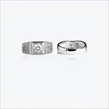 Engraved Men`s Ring in Silver