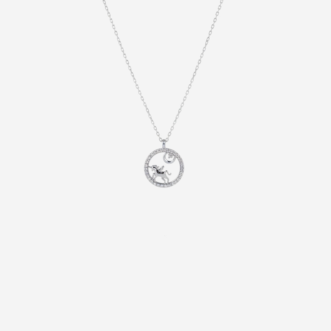 silver sagittara women`s pendant