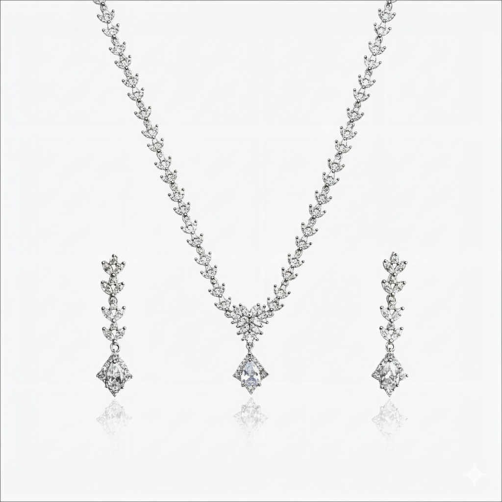 veloura necklace – sterling silver in graceful geometry