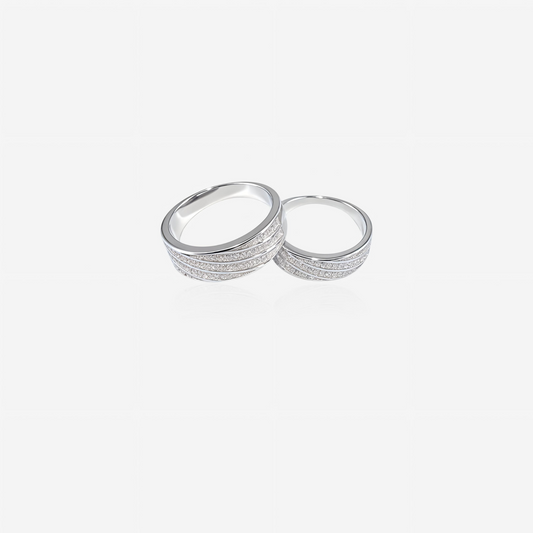 Varnyx Couple Ring – Sterling Silver Elegance