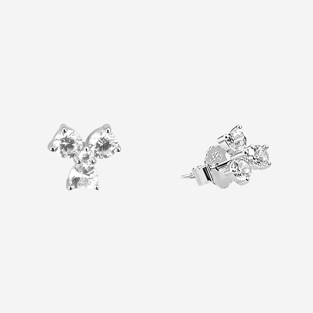 Silver Florara women`s Earrings