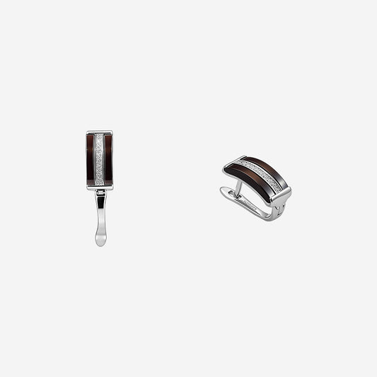 Silver Noira Recta Women`s Earrings