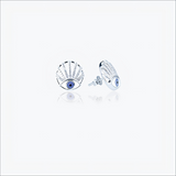 Evil eye Earrings in Silver