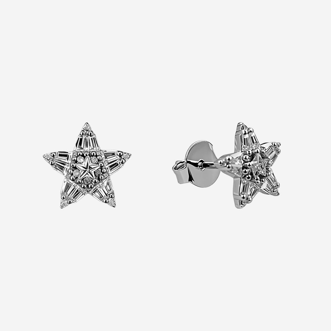 Silver Celestia Spark earrings