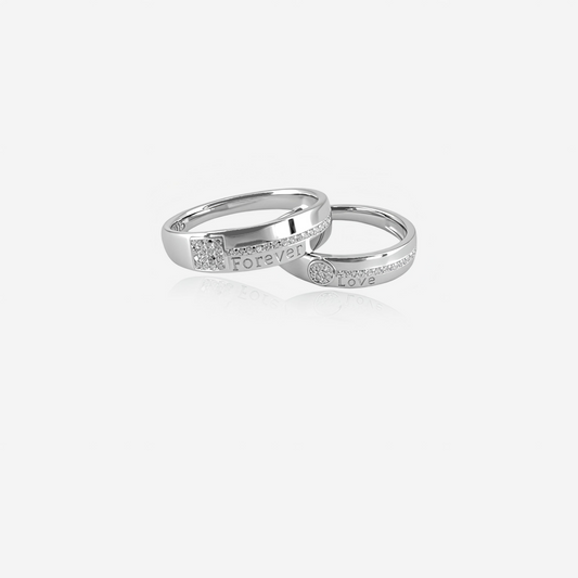 Stravon & Solenne Couple Ring - Sterling silver