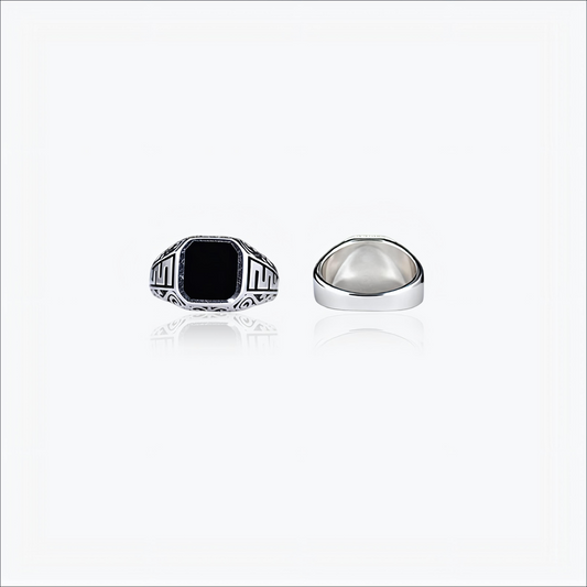 Forgecrest Ring – Sterling Silver in Bold Geometry