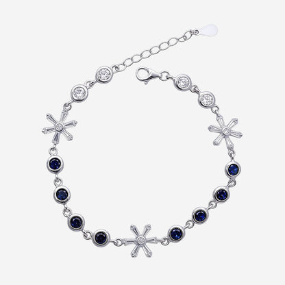 Sterling silver Heartlink Charm Anklet