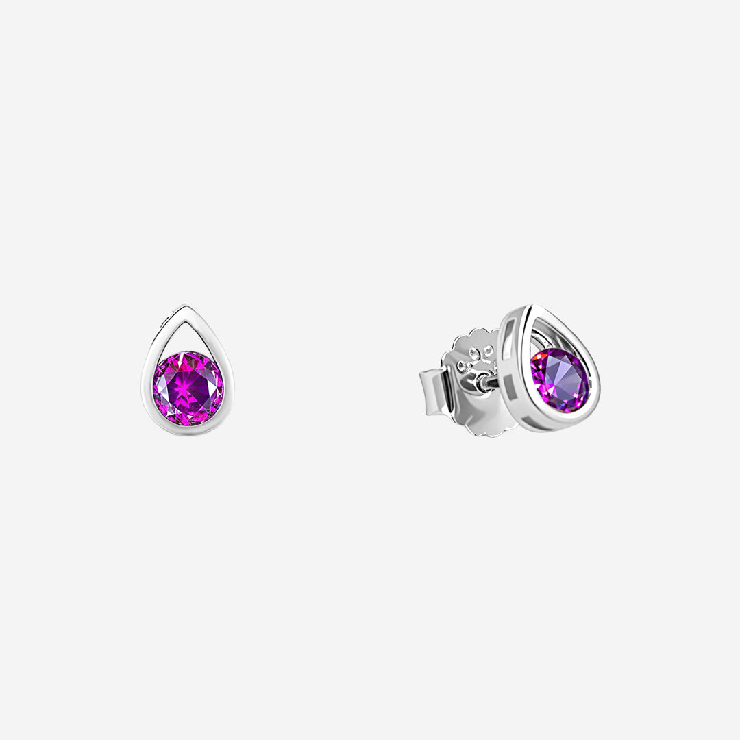 Silver Violina Drop earrings