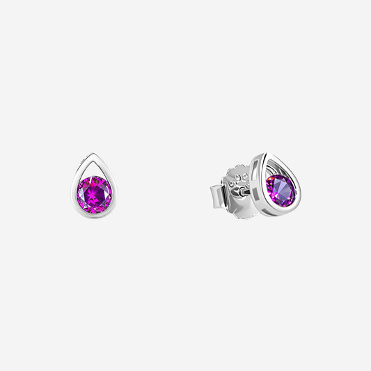 Silver Violina Drop earrings