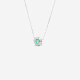 Radiant Charm Pendant in Silver