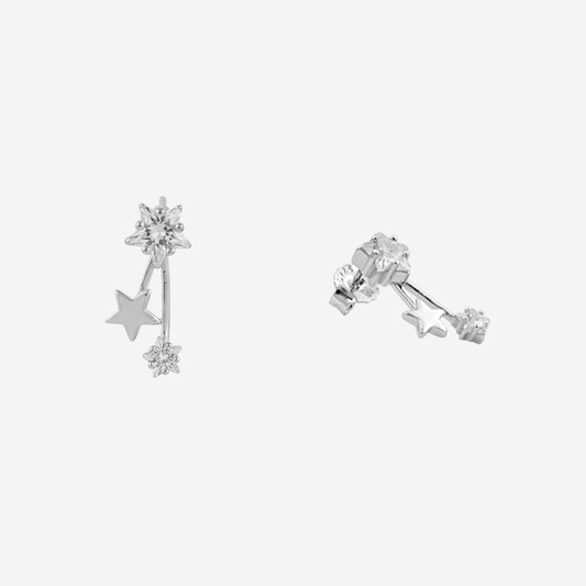 Silver Stellara Bloom Women`s Earrings