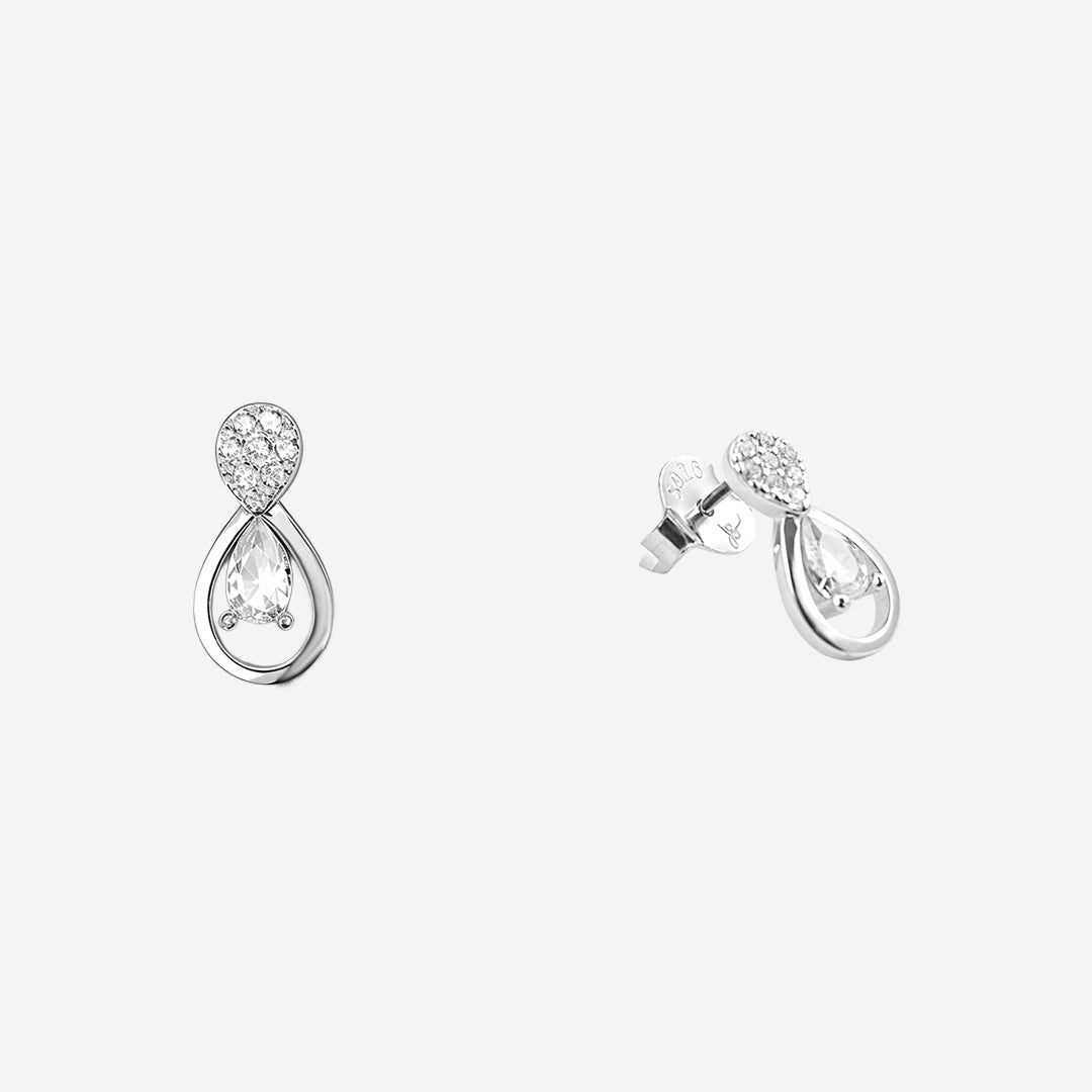 silverdew cluster women`s earrings