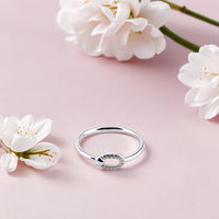 Caelina Ring – Sterling Silver in Oval Grace