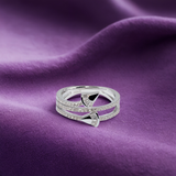 Silver Radiant vibe Women`s ring