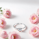 Crystal Crest Women`s ring in Silver