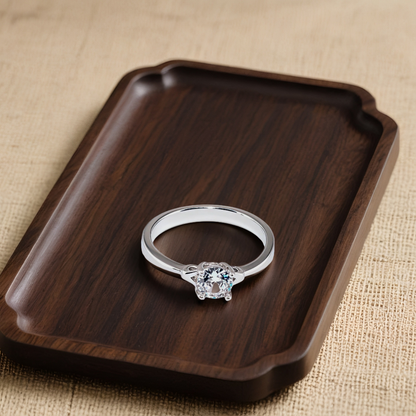 Crystal Rise ring – Sterling Silver in Clarity