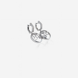 Sterling Silver  Hexa Gleam Earring
