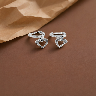Lunar Charm Earring in Sterling silver