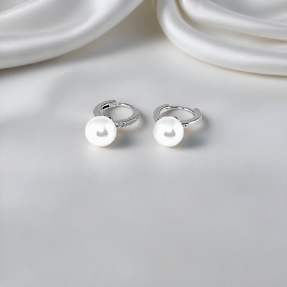 Pearltrace Beam Earring in Sterling silver