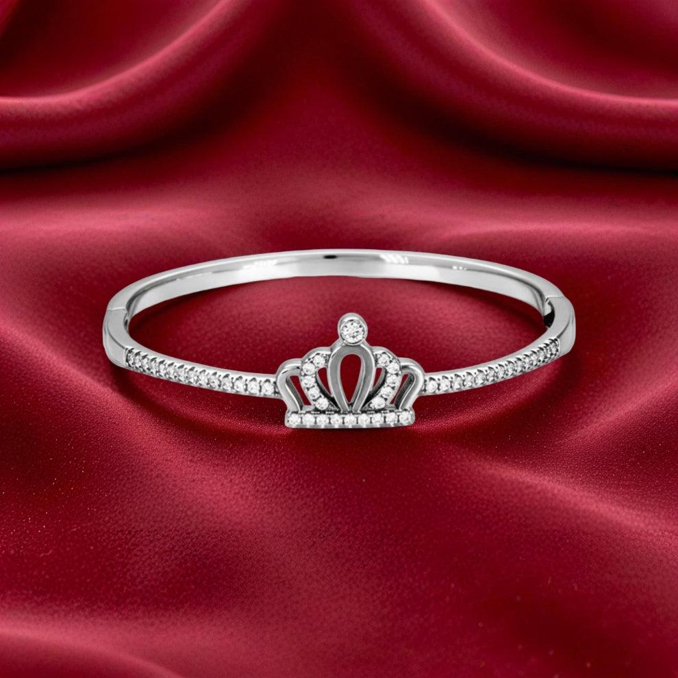 sterling silver majestic crown bracelet