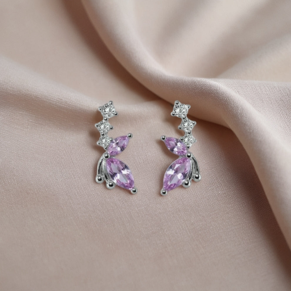 dropline beam sterling silver earring