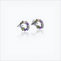 Sterling Silver Aurivie Earrings