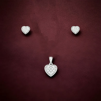 Sterling silver Luma Heart Set