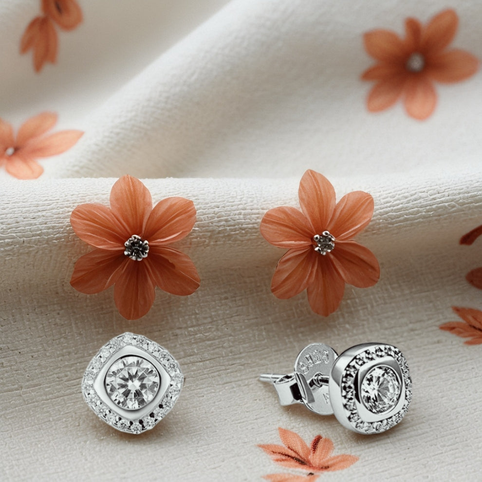 Silver Halora Women`s Earrings