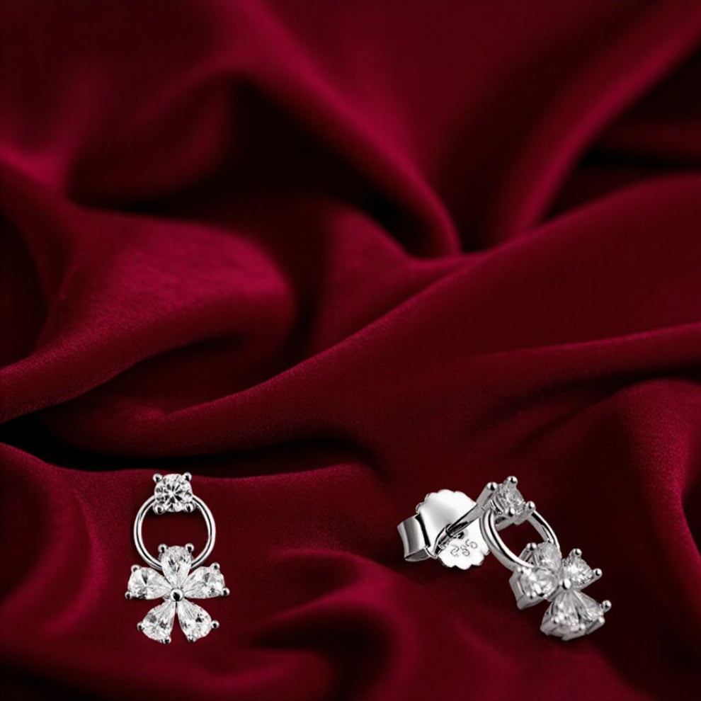 Silver Bloomline Charm earrings