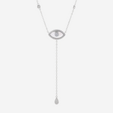 Silver Grace Eye patterned Pendant
