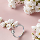 Dual Radiance Women`s Ring in silver